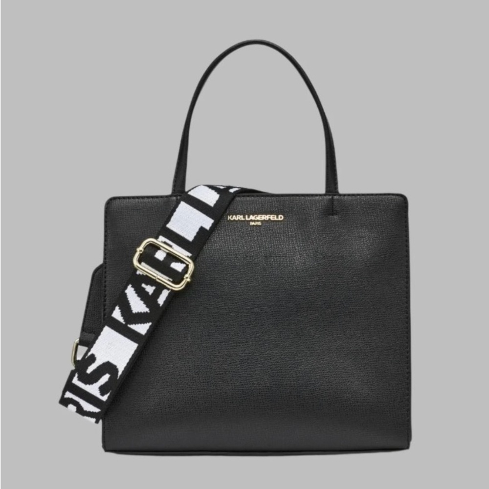 Karl Lagerfeld Black Satchel Bag - Picture 4 of 5